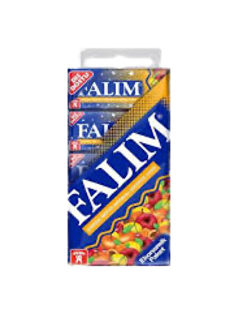 Falım Karışık Meyve Aromalı Şekersiz Sakız (7 GR * 5) * 20 Adet