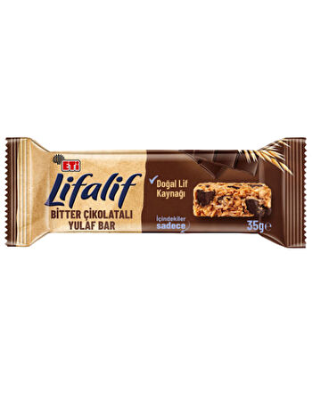 Eti Lifalif Bitter Çikolatalı Yulaf Bar 35 GR * 16 Adet