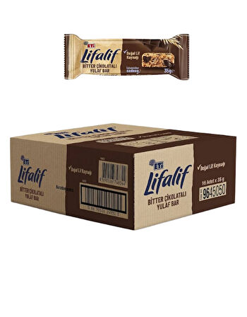 Eti Lifalif Bitter Çikolatalı Yulaf Bar 35 GR * 16 Adet