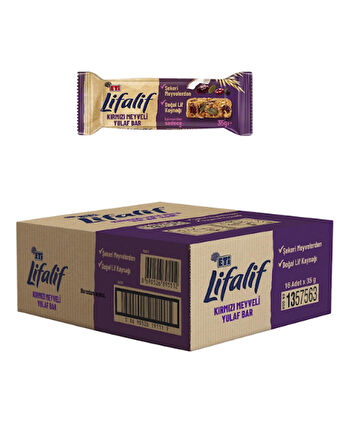 Eti Lifalif Kırmızı Meyveli Yulaf Bar 35 GR * 16 Adet