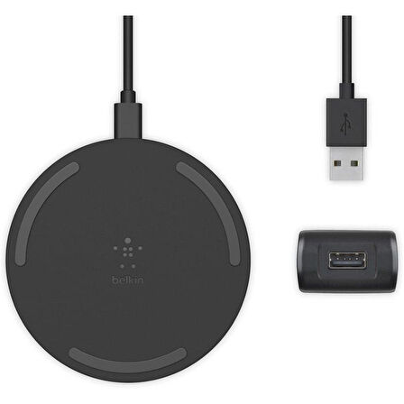 Belkin Boostcharge 10W Kablosuz Şarj Padi + Qc 3.0 Duvar Şarj
