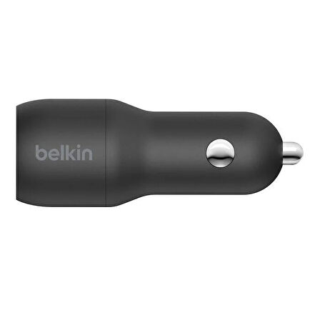 Belkin BoostCharge 24W Çift Port USB-A Hızlı Araç Şarj Cihazı - Siyah