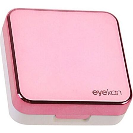 Eyekan Aynalı Kontakt Lens Kutusu Pembe