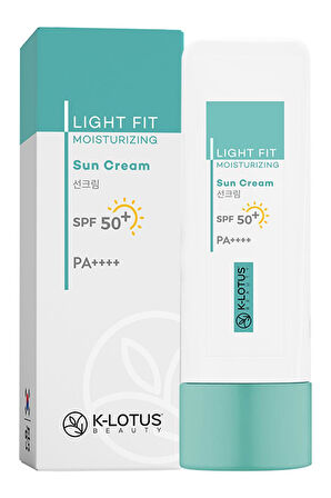 K-Lotus Beauty Light Fit Yüz ve Vücut SPF 50+ Nemlendirici Güneş Kremi PA++++ 50ml (Normal ve Kuru Ciltler)