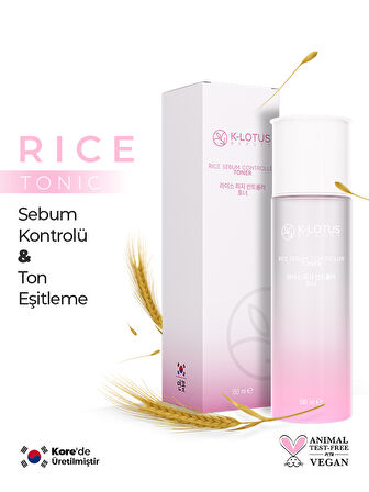 Sebum Kontrolü, Ölü Deriden Arındırma, Cilt tonu Eşitleme Etkili Rice Sebum Kontrol Tonik 150ml