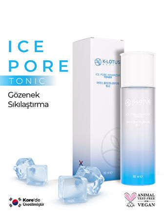 Gözenek Sıkılaştırıcı, Canlandırıcı ve Nemlendirici Ice Pore Tonik 150ml