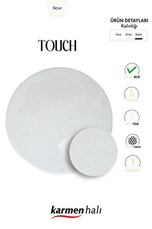 Post Touch Th001w Beyaz Halı Tavşan Tüyü Post Peluş Kürk Halı