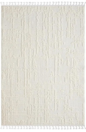 Wool Wl004a Bej Halı Sisal Bukle Dekoratif Kabartmalı Halı Tozsuz Antialerjik Salon Halısı Koridor