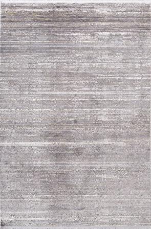 Cosmos CS002A Gri Halı Modern Detaylı Pamuk Taban Viskon Tozuaz Salon Yatak Odası Koridor Halısı