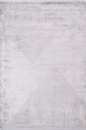 Cosmos CS009Z Gri Halı Modern Detaylı Pamuk Taban Viskon Tozuaz Salon Yatak Odası Koridor Halısı