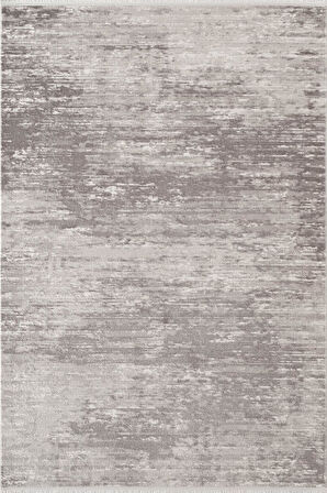 Leon LN001Z Gri Halı Modern Desen Pamuk Taban Akrilik Tozuaz Salon Yatak Odası Koridor Halısı