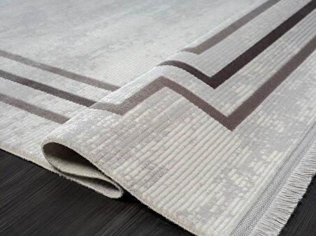 Trend 2803 Gri Akrilik Salon, Mutfak, Yatak Odası Halısı Makinede Yıkanabilir