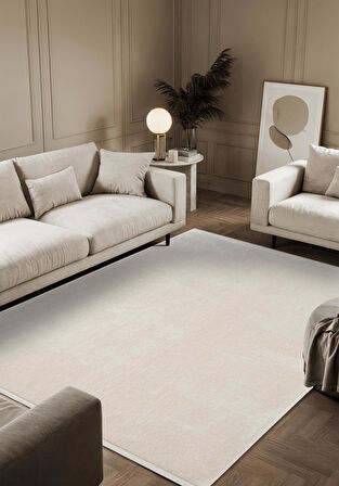 Fresco FC003W Beyaz Halı Modern Desen 100 Tarak Viskon Parlak Yumuşak İpek Serisi