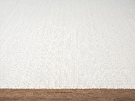 Fresco FC003W Beyaz Halı Modern Desen 100 Tarak Viskon Parlak Yumuşak İpek Serisi