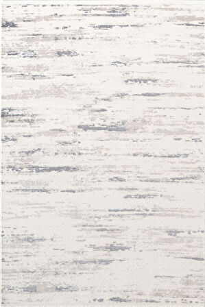 Icon IC001M Krem Modern Lacivert Desen Akrilik Pamuk Tabanlı Salon Koridor 4 Mevsim Halı