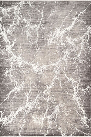 Art AT003A Gri Halı Modern Desen Triko Akrilik Viskon Boyama Yüksek Sıklık Ipek Serisi