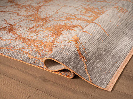 Art AT003T Kiremit Halı Modern Desen Triko Akrilik Viskon Boyama Yüksek Sıklık Ipek Serisi