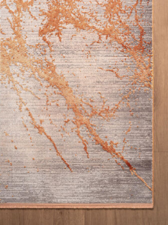 Art AT003T Kiremit Halı Modern Desen Triko Akrilik Viskon Boyama Yüksek Sıklık Ipek Serisi