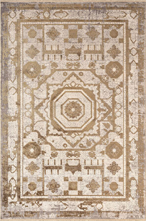 Art AT004B Vizon Halı Modern Desen Triko Akrilik Viskon Boyama Yüksek Sıklık Ipek Serisi