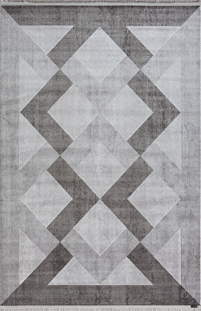 Trend 4102 Gri Akrilik Pamuk Yumuşak Modern Mutfak Yatak Odası Salon Oturma Halısı