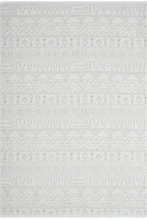 Zenith Zn010a Gri Halı Etnik Desenli Modern Parlak Yumuşak Kadife Ince Antialerjik Salon Koridor