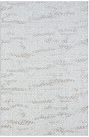 Lotus Plus 08583a Beyaz Halı Bej Detaylı Ince Akrilik Tozuaz Salon Halısı Yatak Odası Halısı Koridor