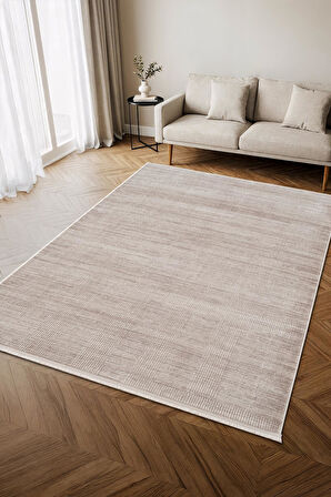 İndigo ID011G Gri Modern Desen Akrilik İplik Tozu Az Pamuk Taban Salon Mutfak Halısı