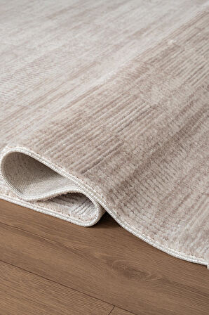 İndigo ID011G Gri Modern Desen Akrilik İplik Tozu Az Pamuk Taban Salon Mutfak Halısı