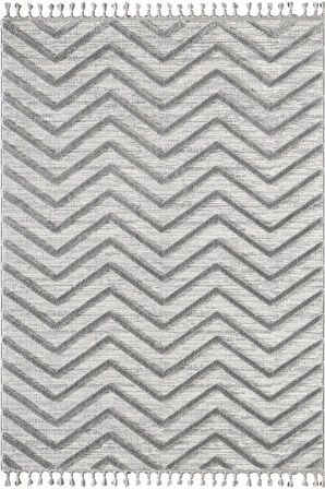 Loop LP023G Gri Halı Dekoratif Sisal Yumuşak Bukleli Tozsuz Salon Halısı Yatak Odası Iskandinav