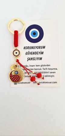 Hediyelik Bolluk Bereket Nar Nazar Boncuklu Anahtarlık 