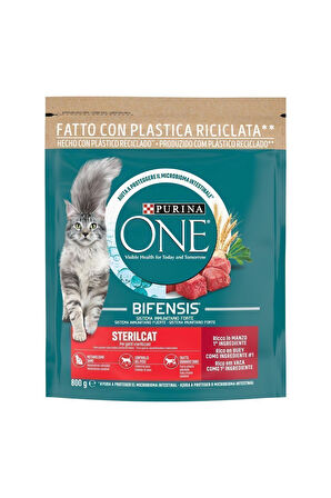 Sığır Etli Kısırlaştırılmış Yetişkin Kedi Maması 800 Gr x 2Ad