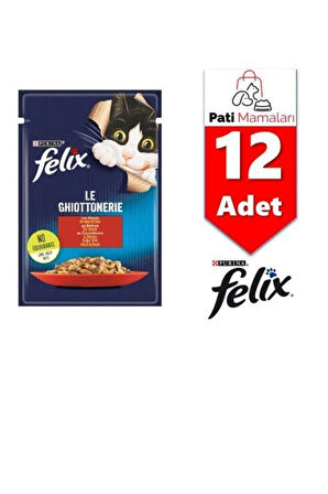 Felix Sığır Etli Konserve Kedi Maması 85 gr - 12 Adet