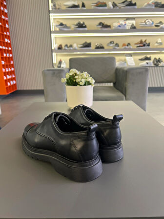 LFR-3413 DERİ MERDANE AYAKKABI Siyah