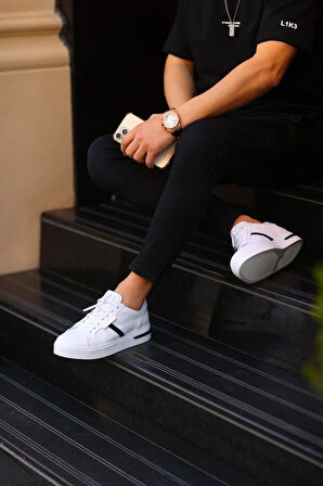 Serhat Özköroğlu-Beyaz Erkek Sneakers Beyaz