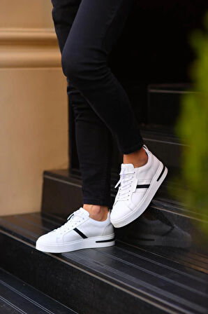 Serhat Özköroğlu-Beyaz Erkek Sneakers Beyaz