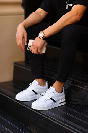 Serhat Özköroğlu-Beyaz Erkek Sneakers Beyaz