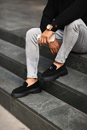 Serhat Özköroğlu - Siyah Süet Klasik Siyah