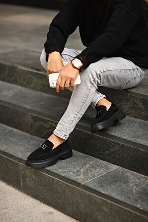 Serhat Özköroğlu - Siyah Süet Klasik Siyah