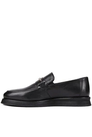 LFR-P3017 DERI TOKALI EVA AYAKKABI Siyah