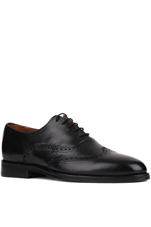 LFR-P0400 DERI BAGLI KLASIK AYAKKABI Siyah