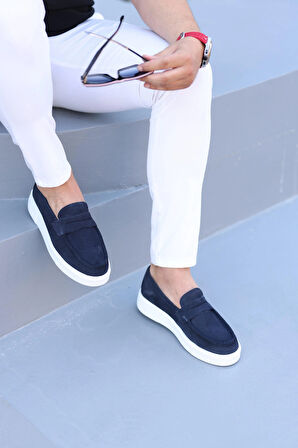 LFR-F083-1 SUET MERDANE AYAKKABI Lacivert