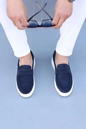 LFR-F083-1 SUET MERDANE AYAKKABI Lacivert