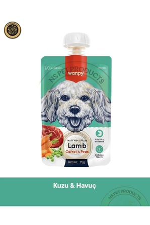 Kuzu - Havuç & Ördek - Havuç & Sığır Et - Havuç Köpek Et Ezmesi Köpek Ödül Maması Seti 10x90 g