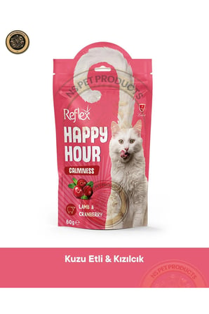 Reflex Happy Hour Choosy Seçici & Calmness Sakinleşmeyi Destekleyici Kedi Ödül Maması Seti 2x60 gram