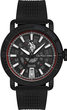 USPA 1058 - Orjinal Ürün Belgeli, Garantili U.S.Polo Assn. Erkek Siyah Kol Saati