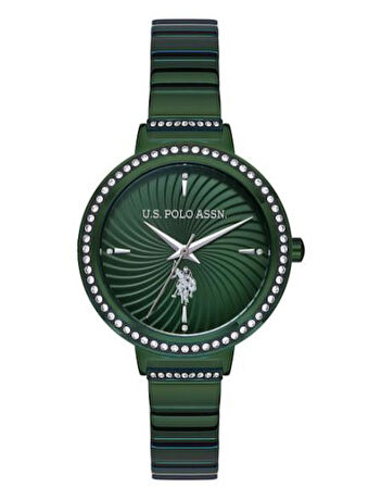 Polo USPA 2055-04 - Orjinal Ürün Belgeli, Garantili Kadın Yeşil Kol Saati