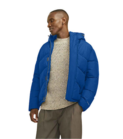 World Puffer Jacket Erkek Mont - JACK JONES 12259850
