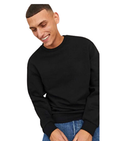 JACK JONES 12249341 - Bisiklet Yaka Erkek Sweatshirt