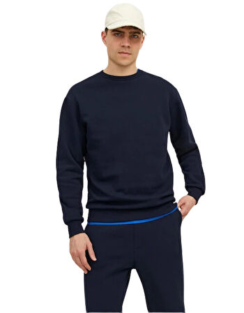 JACK JONES 12249341 - Bisiklet Yaka Erkek Sweatshirt
