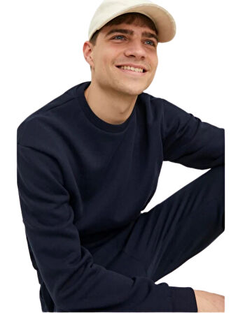 JACK JONES 12249341 - Bisiklet Yaka Erkek Sweatshirt